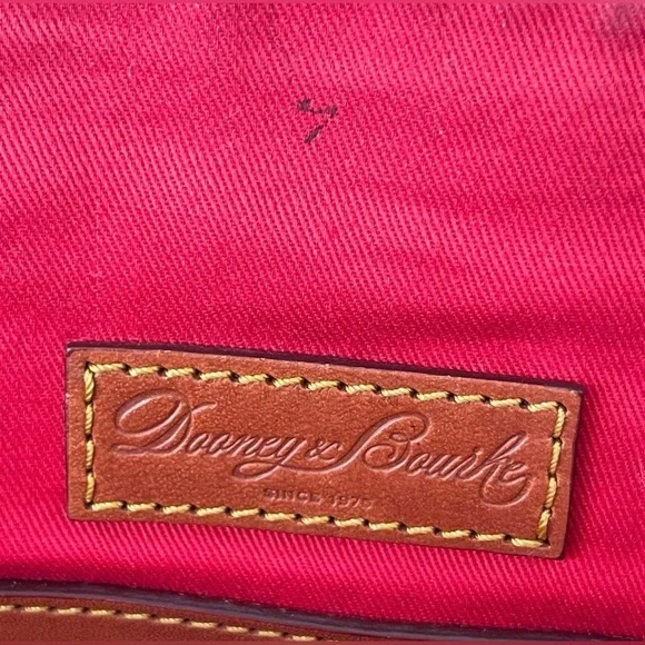 Dooney & Bourke Gretta Satchel Red Monogram Handbag - Picture 5 of 9